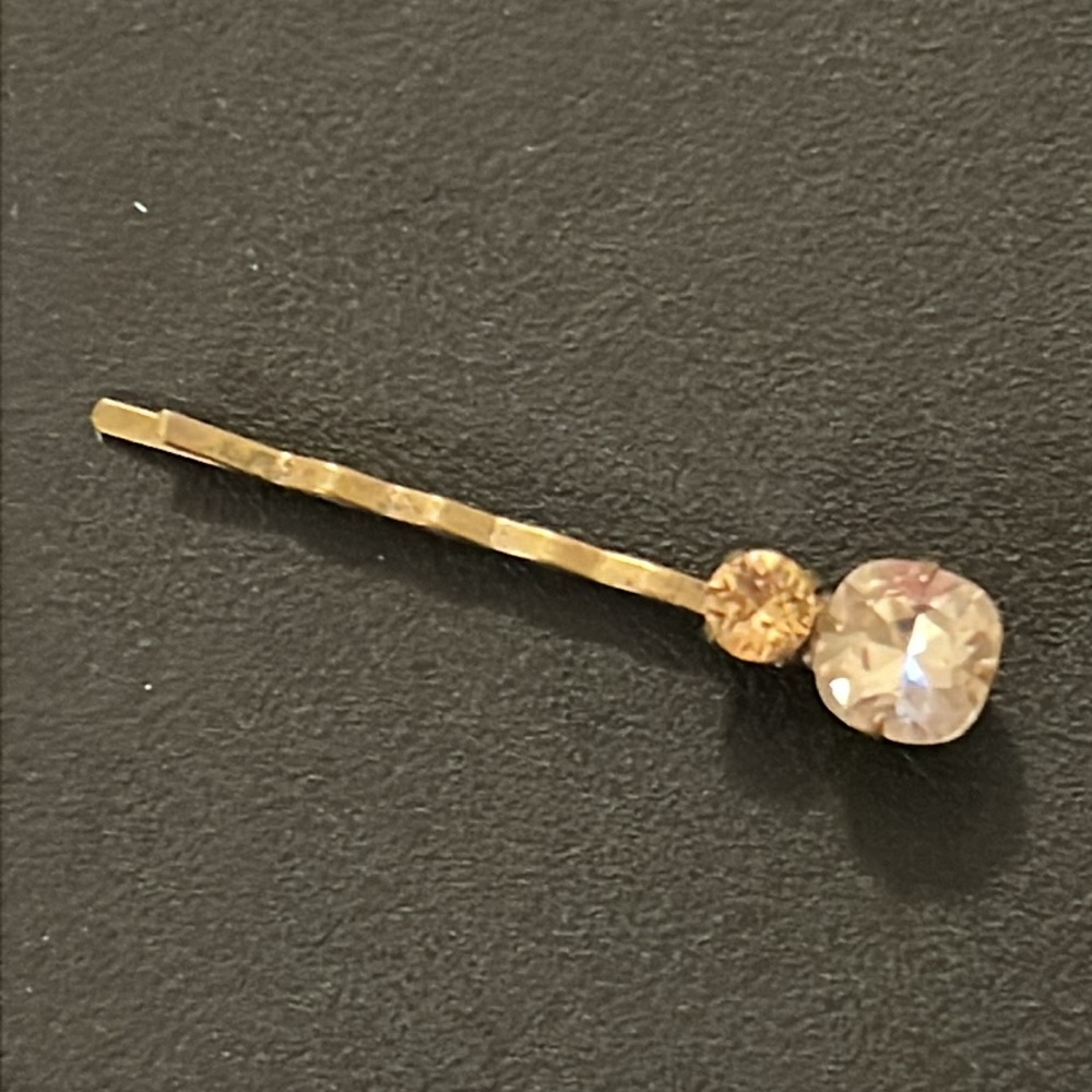 Sorrelli Gold and Crystal Hair Pin